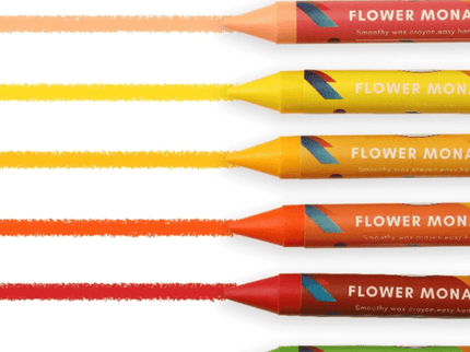 Flower Monaco Palmy Crayons 24 Colour-1875027530143109124