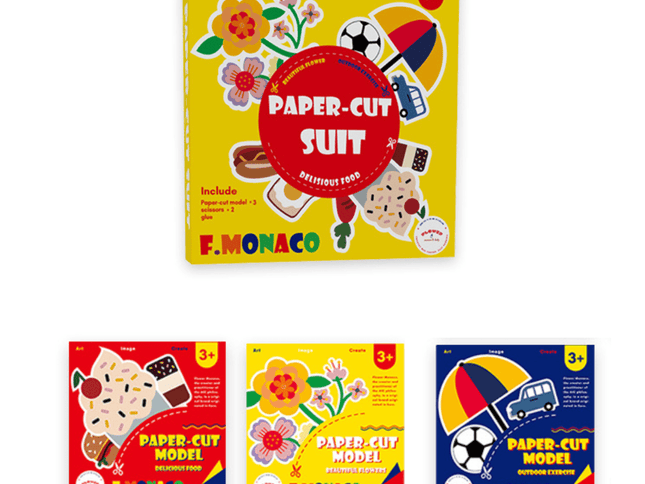 Flower Monaco Paper Cut Pack of 3 Set 1-1875027520705925120
