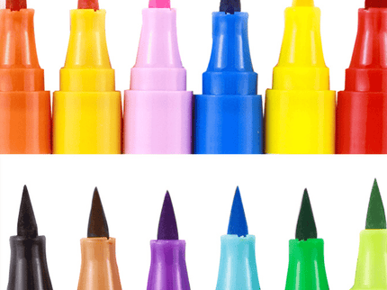 Flower Monaco Taper Head Washable Marker 24 Colors-1875027467891249155