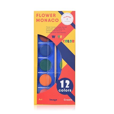 Flower Monaco Water Color 12 Colors-1875027533662130177