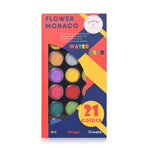 Flower Monaco Water Color 12 Colors-1875027533662130178
