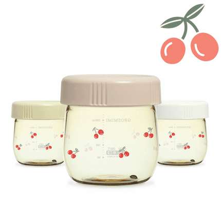 Grosmimi PPSU Baby Food Jar Set-CHERRISH EDITION 150ml-1954803141899849729