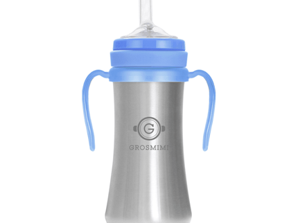 Grosmimi Stainless Straw Cup 200ml Blue-1875027448110911491