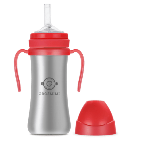 Grosmimi Stainless Straw Cup 200ml Silver-1875027414946549760