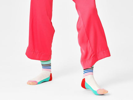 Happy Socks adult Half Stripe Sock Mint Blue Size 36-39-1875027454654025729