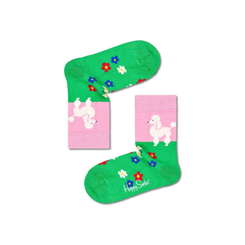 Happy Socks Kids Poodle & Flowers Sock 2-3Yrs-1875027505199583232