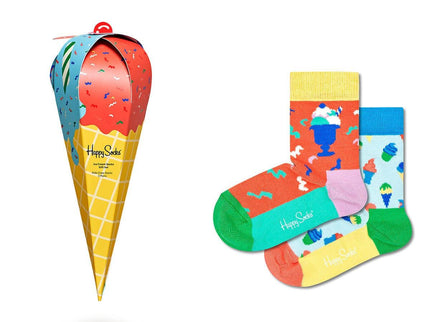 Happy Socks Kids Sock Ice Cream Gift - 2-Pack 0-12M-1875027495707873280