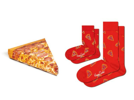 Happy Socks Pizza Socks Mini & Me 2 Pack 41/0-12M-1875027445091012608