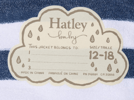 HATLEY Colour Changing Baby Raincoat | Linework Dinos Size 9-12 Months-1875027400413286403