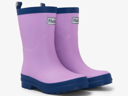 HATLEY Matte Kids Rain Boots | Lalic & Navy size 8-1875027419950354432