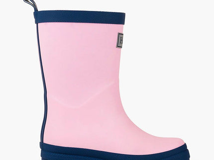 HATLEY Matte Kids Rain Boots | Pink & Navy size 5-1875027417920311296