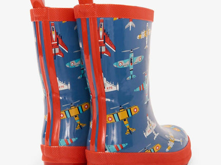 HATLEY Shiny Kids Rain Boots | Flying Aircrafts size 7-1875027419031801856