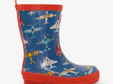 HATLEY Shiny Kids Rain Boots | Flying Aircrafts size 7-1875027419031801857