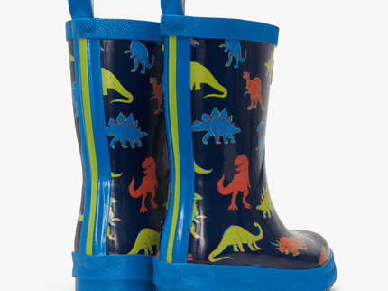 HATLEY Shiny Kids Rain Boots | Linework Dinos size 3-1875027392637046785