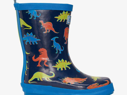 HATLEY Shiny Kids Rain Boots | Linework Dinos size 3-1875027392637046786