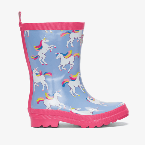 HATLEY Shiny Kids Rain Boots | Unicorn Sky Dance size 1-1875027392771264512