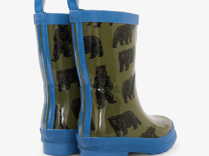 HATLEY Shiny Kids Rain Boots | Wild Bear size 8-1875027404674699264