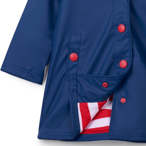 HATLEY Splash Rain Jacket | Navy & Red Size 3-1875027409217130498