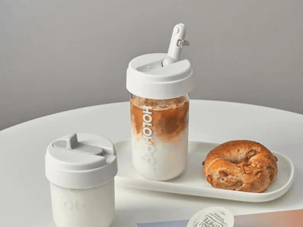 HOLOHOLO Heat-Resistant Reusable Coffee Cup Grey 450ml-1875027521674809349