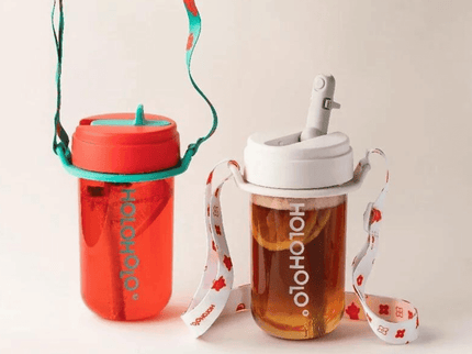 HOLOHOLO Heat-Resistant Reusable Coffee Cup Red 450ml-1875027421720350722