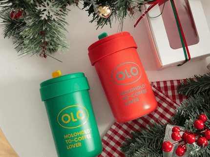 HOLOHOLO Thermo Coffee Cup 380Ml Red-1875027518088679426