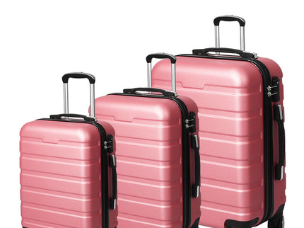 Slimbridge 3PC Luggage sets Suitcase Rose Gold-1864184368424161280