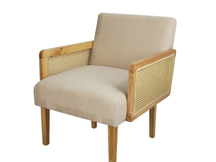 Levede Rattan Lounge Armchair-1864184596384583680