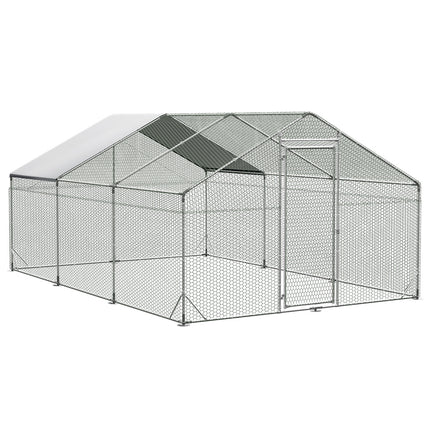 Pawz 600x300x194cm Large Metal Walk-in Chicken Coop Cage-1973193526581792768