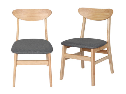 Levede 2xDining Chairs Kitchen Chair Nature Clear 2Pack-1942353399701966848