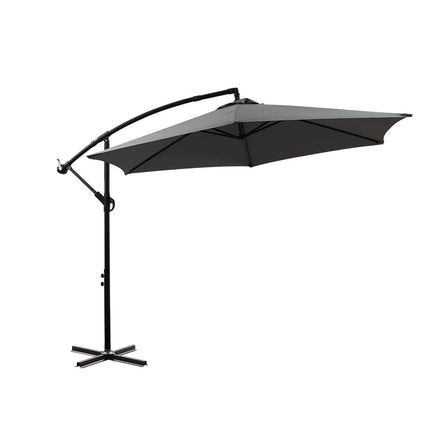 Mountview 3M Outdoor Umbrella Cantilever Grey Without Base-1975420431955529728