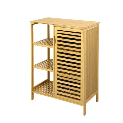 Levede  Bathroom Bamboo Storage Cabinet Natural-1975420387995029504