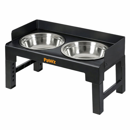 Pawz Elevated Dog Bowls Pet Feeder 6 Height Adjustable Raised Food Water Large-2029334098564222976