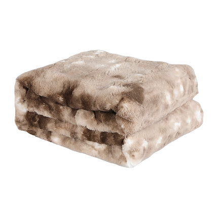 Dreamz Luxury Tie-dyed Blanket Brown 152cm x 203cm-1975420383297409024