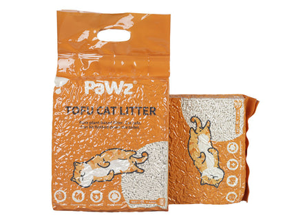 PaWz 2.5kg Tofu Cat Litter Clumping Natural x12-1910112215260860416