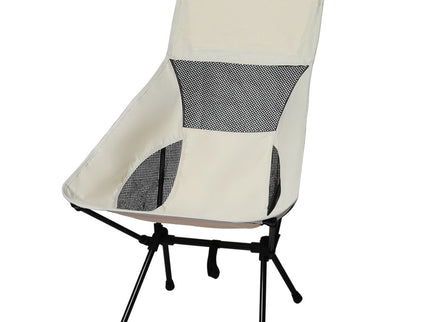 Levede Camping Chair Folding Outdoor Large Beige-1864184454625497088