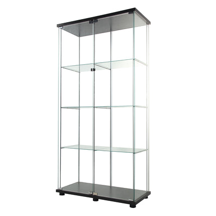 164cm Glass Display Cabinet 2 Doors-1973193801182875648