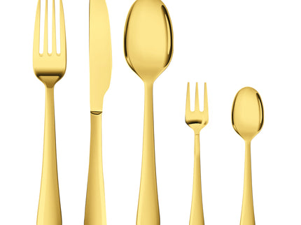 Stainless Steel Cutlery Set Travel Knife Gold-1864184347171622912