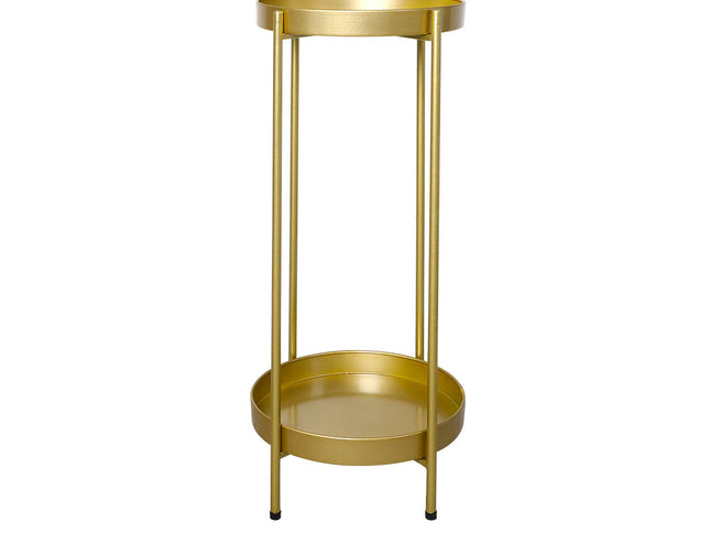 Levede 2 Tier Plant Stand Outdoor Indoor Gold Large-1864184716593336320