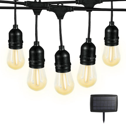 Emitto Solar LED Festoon String Lights-1973193955440988160