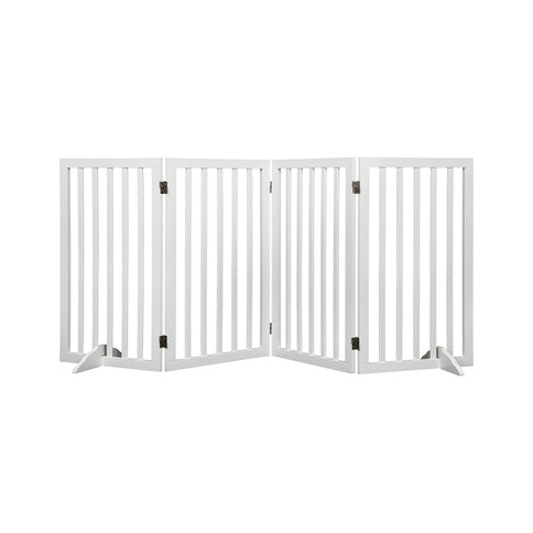 PaWz Wooden Pet Gate Dog Fence Safety White 800x 3MM-1864184510434906112