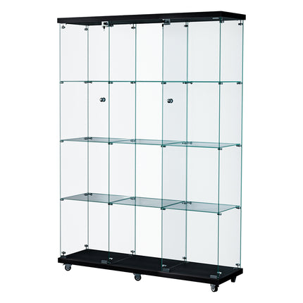 Stacked 169cm Tall Glass Display Cabinet 4 Tier-1973193459460345856