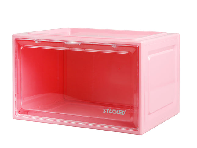 Stacked Sneaker Display Case Stackable Pink-1864184616114589696