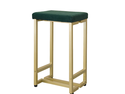 Levede 2x Bar Stools Velvet Backless-1919892921994317824