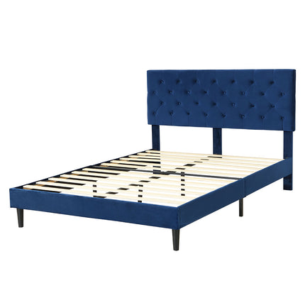 Levede Bed Frame Queen Size Mattress Blue-1973194030422560768