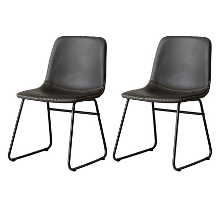 Levede 2x Dining Chairs Kitchen Table Black-1975420498745626624