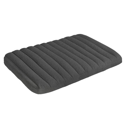 Pawz L Size Orthopedic Dog Bed with Sherpa Plush Removable Cover in Grey-2018816704137793536