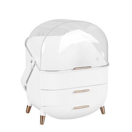 Makeup Organizer Case Drawer Portable White-2006733282275889152