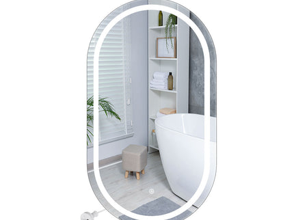 EMITTO LED Wall Mirror Oval Anti-fog 50x75cm-1910112984999530496