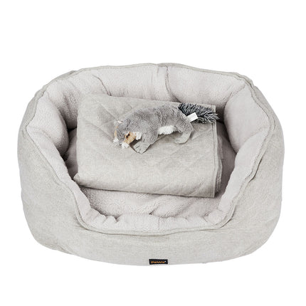 PaWz Pet Bed Set Dog Cat Quilted Blanket X-Large Beige-1975420449072484352