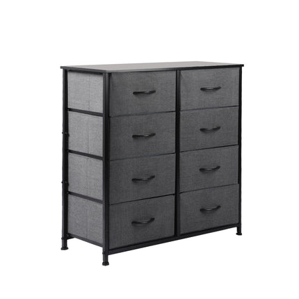 Levede Storage Cabinet Tower Chest Dark Grey-1973194072856334336